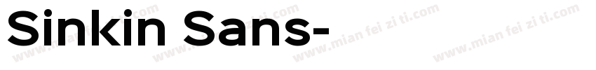 Sinkin Sans字体转换